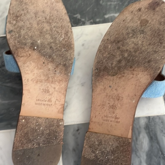 Hermes’ Oran Sandals- denim sz 38.5 - Picture 2 of 7